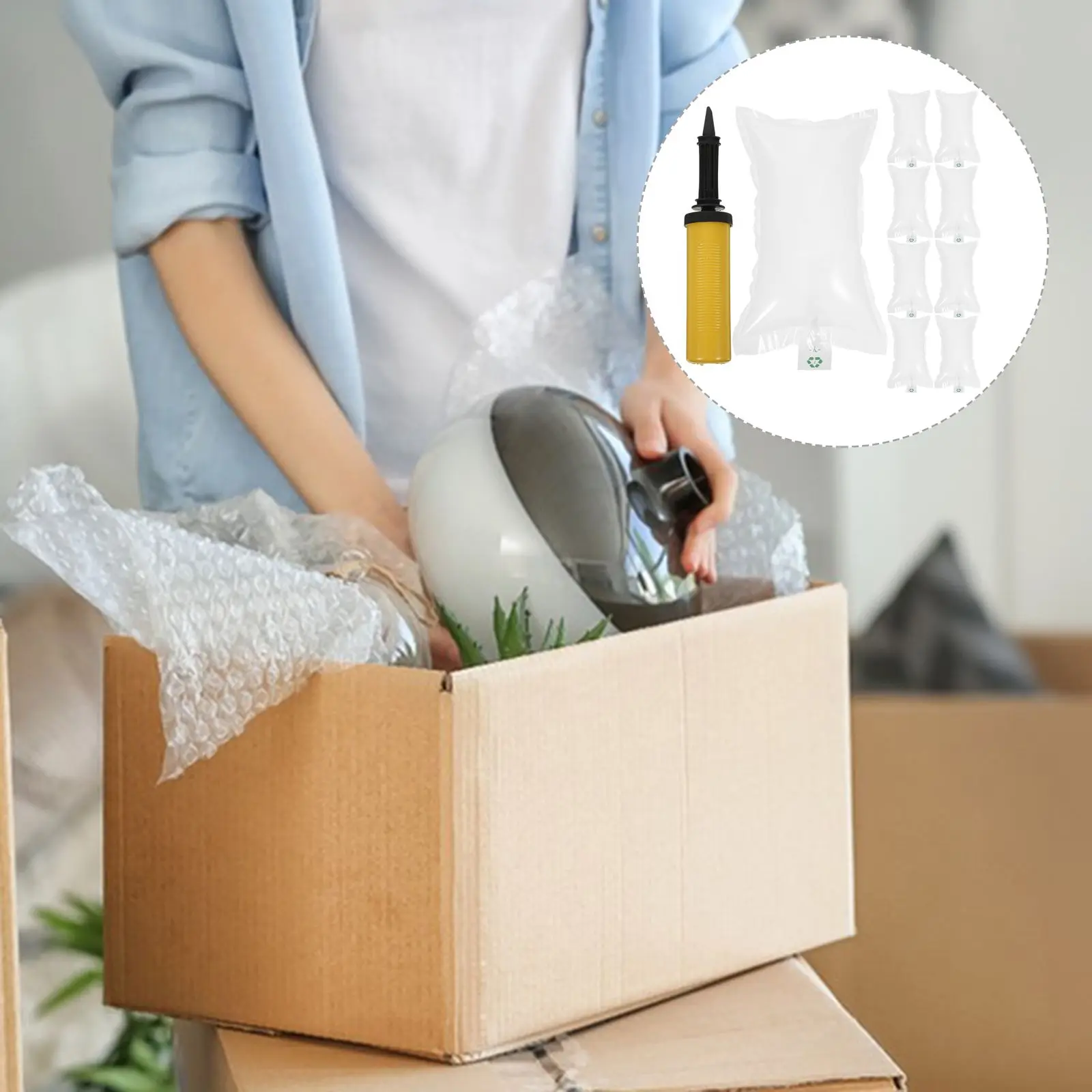 1 set Inflatable Air Pillows 15x25cm Packing Bags Random Color Waterproof Anti-collision Shipping Supplies Packaging