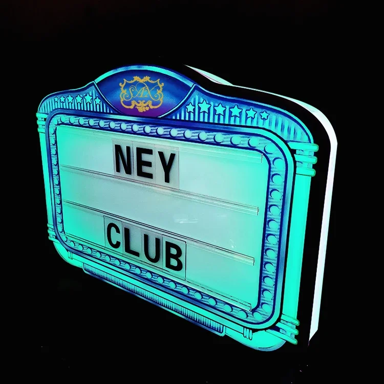 VIP LED Service Letters for Marquee Message Board Nightclub Sign Letter Board Bottle Presenter Wireless Control