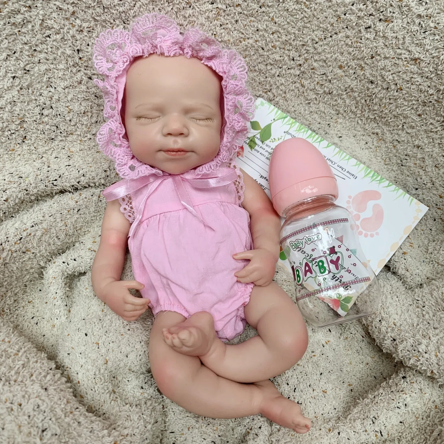 OtardDolls 33CM & 45CM Girl Pascale Painted/Unpainted Full Body Soft Solid Silicone Reborn Doll Reborn Corpo De Silicone