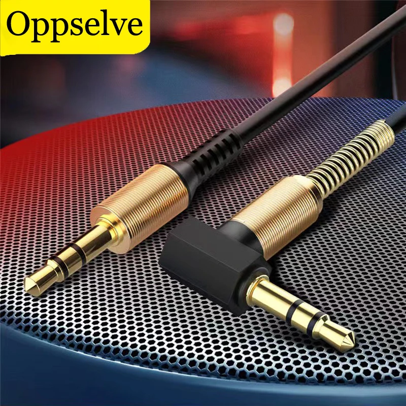 

3.5 MM Jack AUX Audio Cable 3.5MM Male to Male Cable For JBL Phone Car Speaker MP4/MP3 Headphone 1m Jack 3.5 Spring Audio Cables