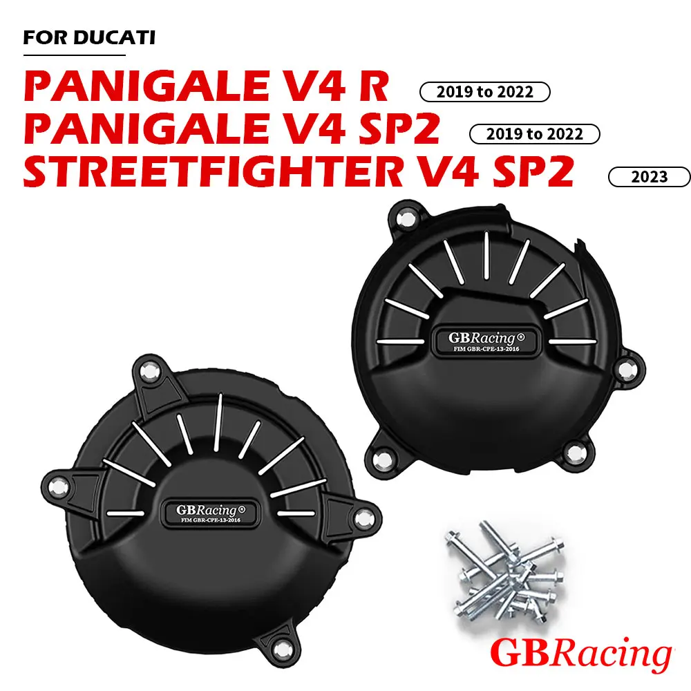

Защитная крышка двигателя PANIGALE V4 R SP2 для DUCATI PANIGALE V4S 2018 ~ 2026 + мотоциклетный защитный чехол сцепления генератора переменного тока