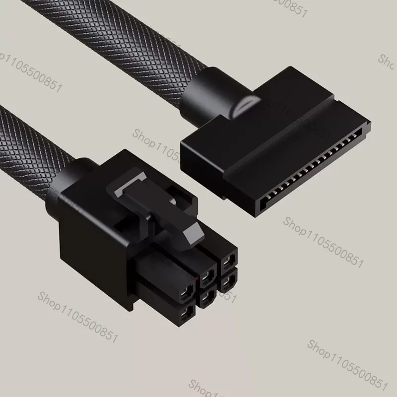 Suitable for Straight Head, Full Module Power Supply Cable 6pin4pin Aijs First-line Connection