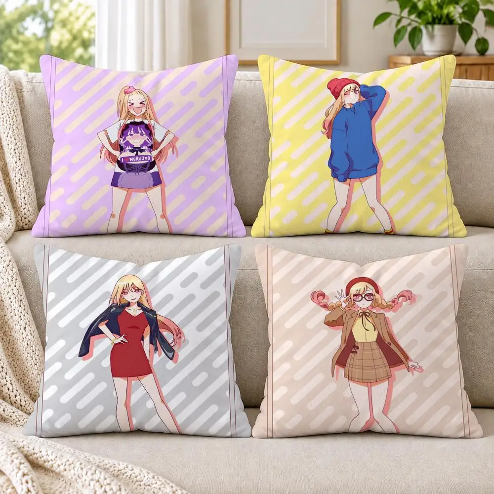 My D-Dress Up Darling Cushion Cover Short Plush Double-Sided Printing Sofa Bedroom Living Room Throw Pillow Cover Home Decor