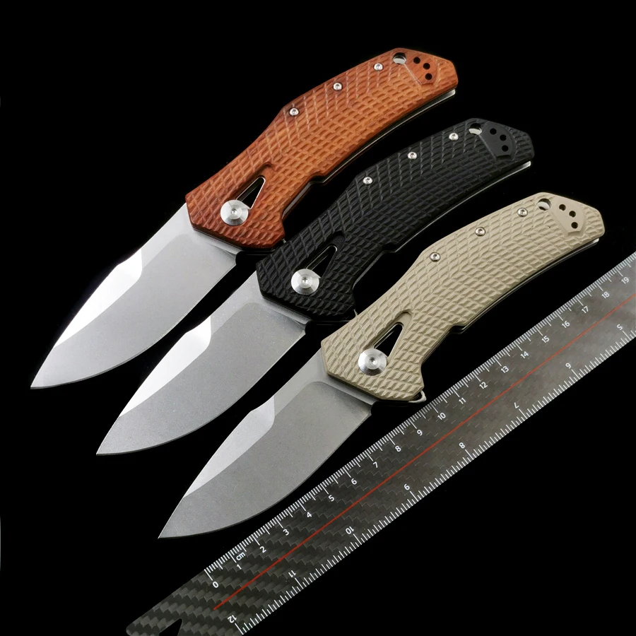 

ZT 0308 Flipper Knife 3.75 "CPM-20CV Blade G10 Handle Outdoor Camping Hunting Pocket EDC Tool zt0308 Knife