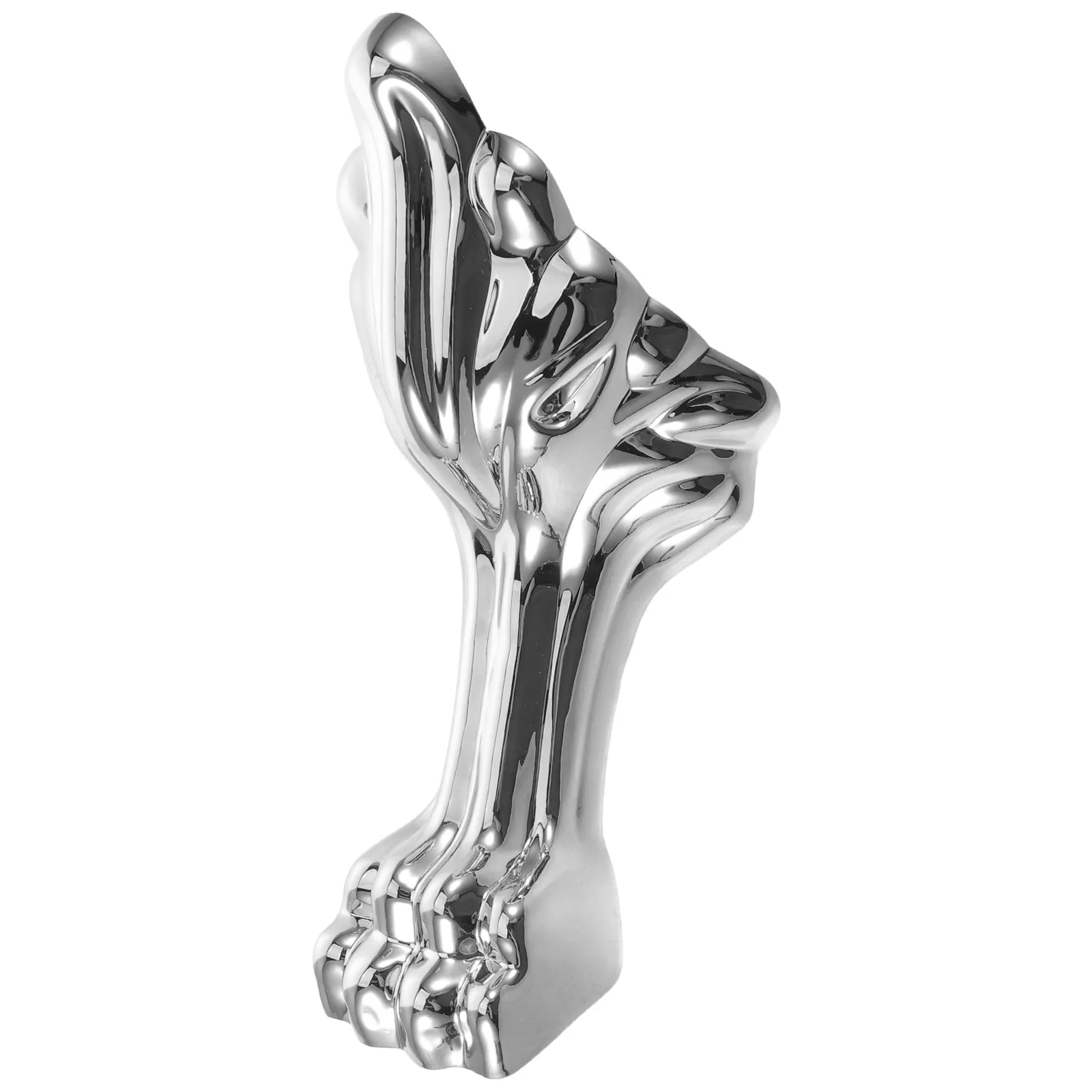Silver Claw Tub Foot Plastic Freestanding Bathtub Height Riser Support Legs 9.84x3.94x3.94 Inch No Drill Bath Foot Pad Stable