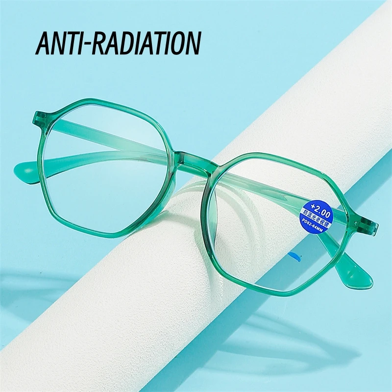 2023 Fashion Anti Blue Light Reading Glasses for Men Women Luxury Eye Protection Finished Eyewear +1.0+1.5+2.0+2.5+3.0+3.5+4.0