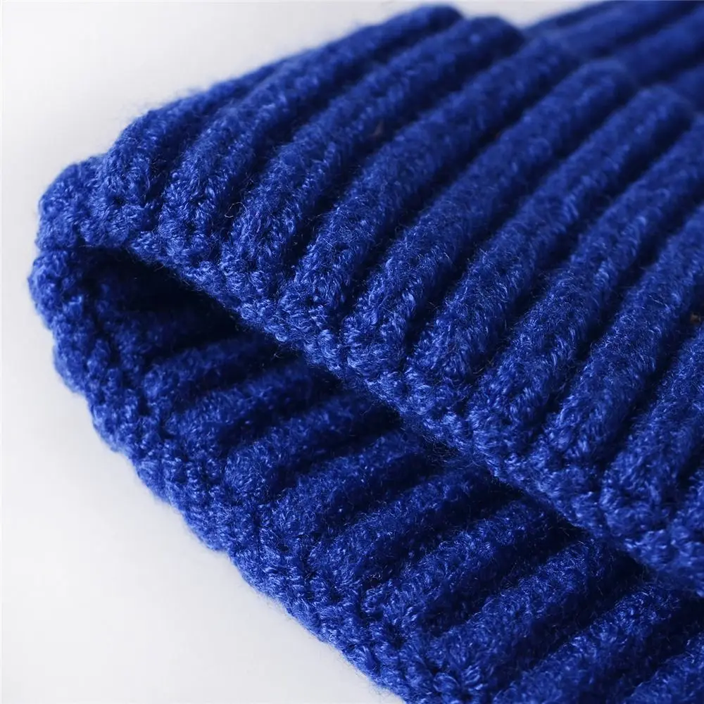 

Шапка-бини с напуском и манжетами в стиле ретро, однотонная лыжная шапка с закатанными краями и черепом, вязаная шапка для мужчин и женщин