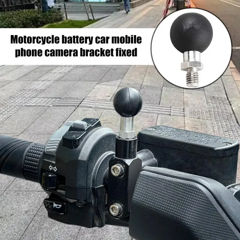 Ball Head Adapter Rearview Ball Mount Base Adapter Non-Slip Motorcycle Accessories Waterproof Mounting Bracket For Action Camera