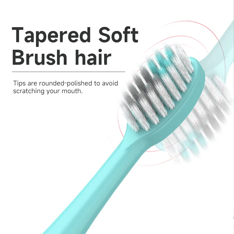 Sonic Electric Toothbrush, Non‑Rechargeable for Adults Men Women Household Soft Bristles IPX6 Waterproof
