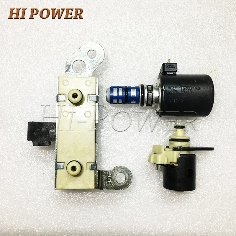 OEM 4R70W 4R75W 3PCS Transmission Solenoid kit Valve for Ford F150 Solenoid Set Shift / EPC / TCC 1998-2004 (99128)