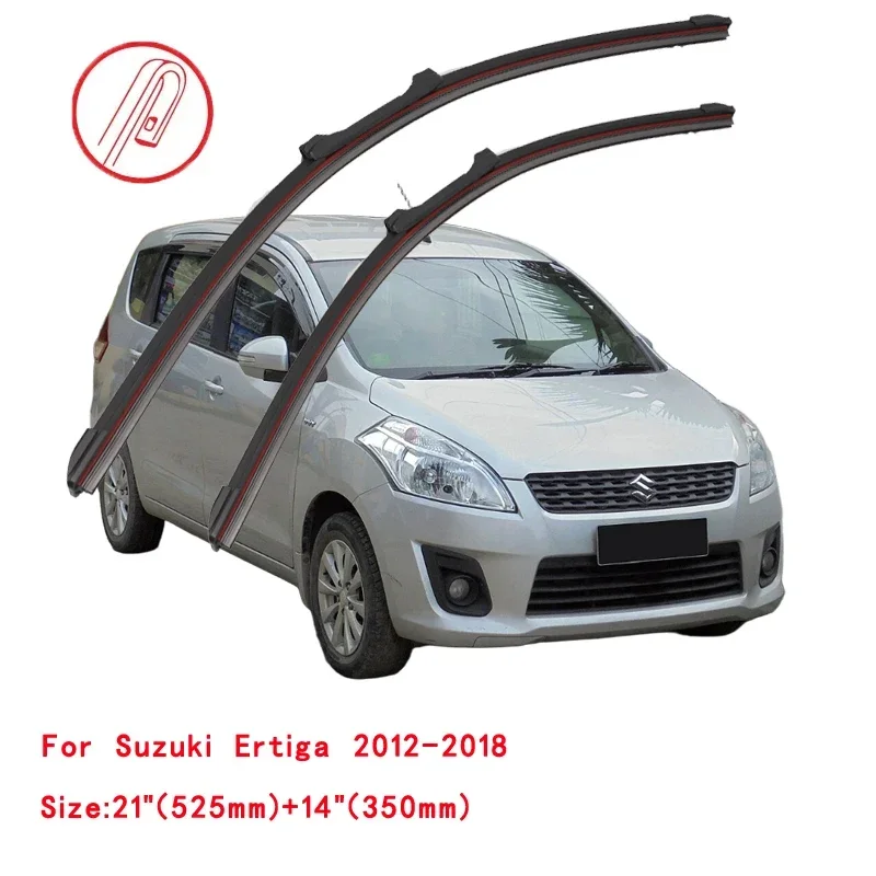 For Suzuki Ertiga 2012-2024 Car Windshield Wiper Blade Front Windscreen Brushes Washer Accessories Cleaning Replacement Parts