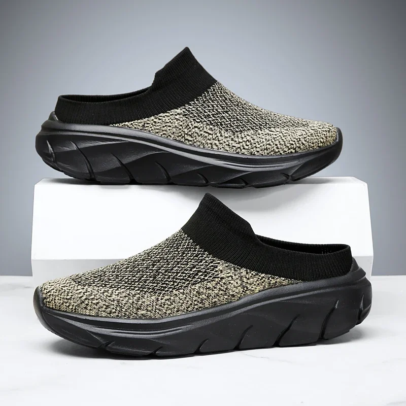 Pantofole da uomo 2025 estive traspiranti per la casa, pantofole da interno da uomo con suola spessa, scarpe da passeggio alla moda per coppie, Chanclas Hombre_voghion.com