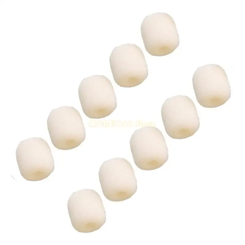 K9 무선 라발리에 마이크 용 F62C 10PCS 라펠 마이크 폼 덮개 커버