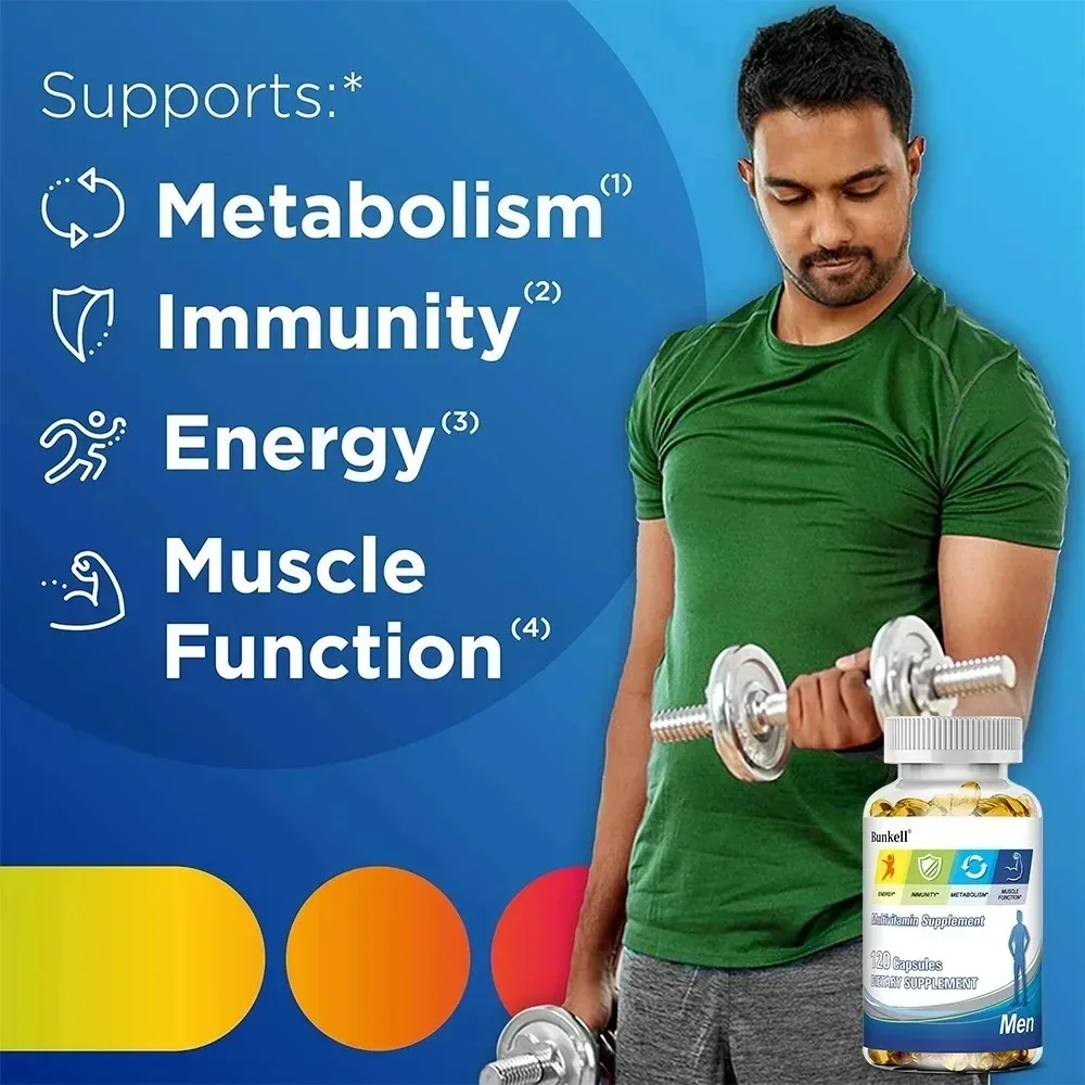 Men's Multivitamin - Improves Bone Strength, Supports Energy & Endurance, Enhances Cognition,Supports Brain,Eye and Heart Health