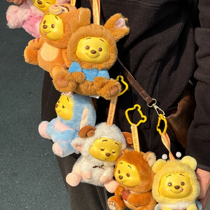 ويني ذا بوه المشاغب سلسلة الحفلات صندوق أعمى قطيفة لطيف عروسة كارتون قلادة الإبداعية سطح المكتب الديكور صندوق مفاجأة هدية