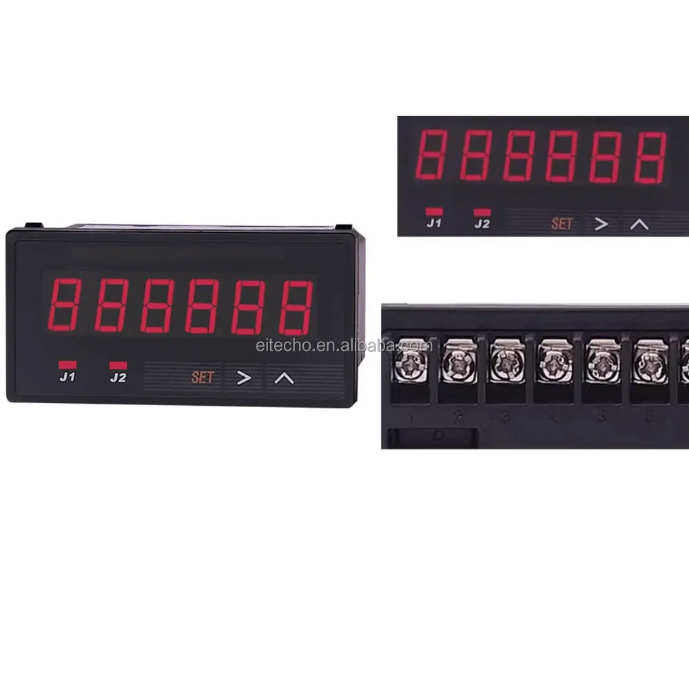 6 Digit Led Encoder Counter Digital Display for Meters Speedometers Flowmeters