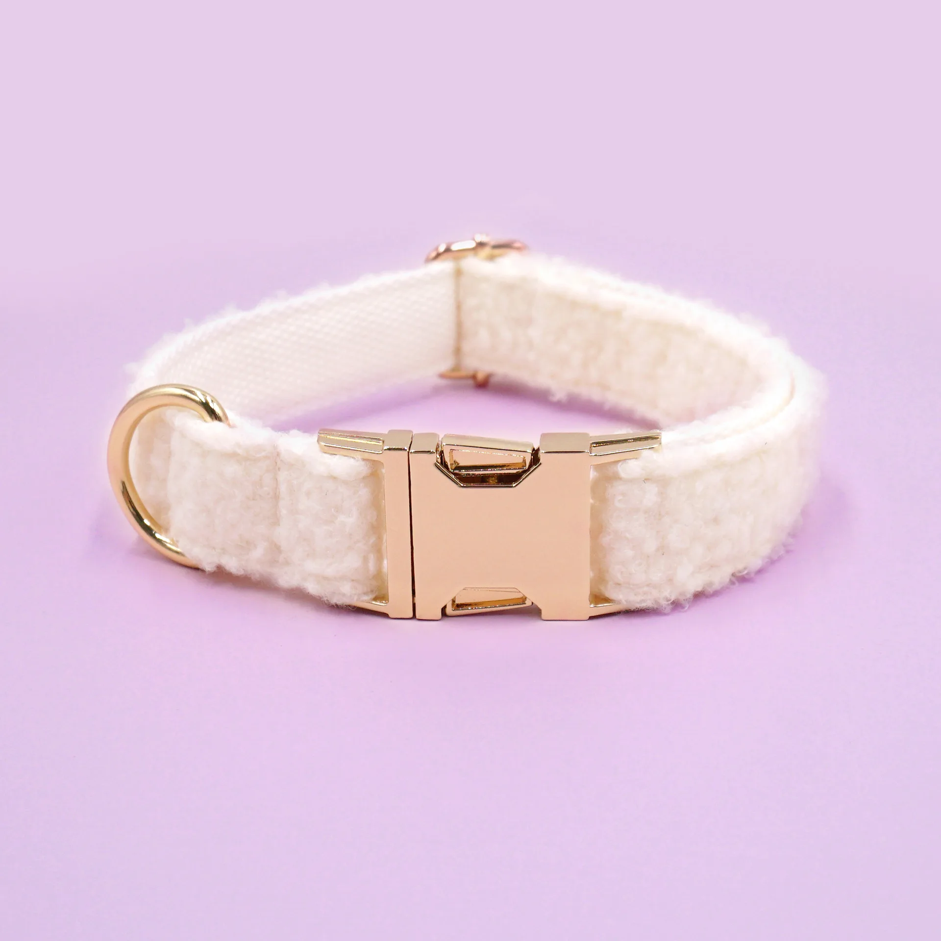 부드러운 양털 테디 베어 개 목걸이 - 작은 개를 위한 아늑하고 조절 가능한 애완동물 목걸이, 귀엽고 편안한