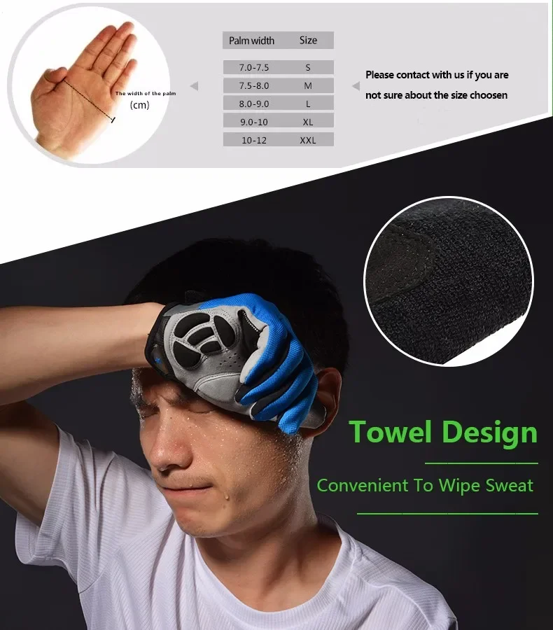 ROCKBROS Fahrradhandschuhe, atmungsaktiv, Vollfinger-Fahrradhandschuhe, Herren und Damen, Frühling, Bildschirm, Touch, Sport, MTB, Straße, lange Fahrradhandschuhe – Detail 3