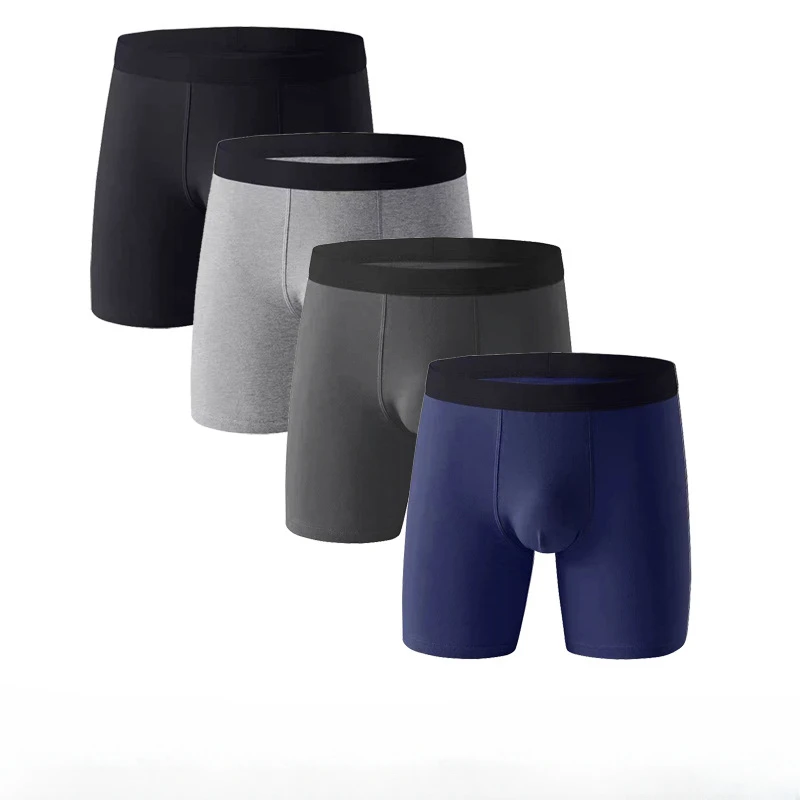 

4Pcs Men's Panties Boxer Sexy Man Boxers Underwear Shorts Lots Male Boxershorts Set Family Underpants ropa interior hombre