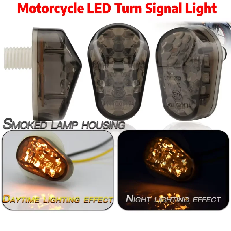 Flush Mount LED Indicator Light Moto Flashing For Yamaha YZF R1 R6 YZF R6S FZ1S FAZER 1000 FZ6S FAZER 600 Motorcycle Turn Signal