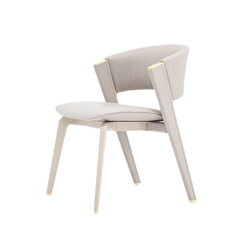 Silla taburete con respaldo moderno y sencillo con silla de banquete de madera de fresno