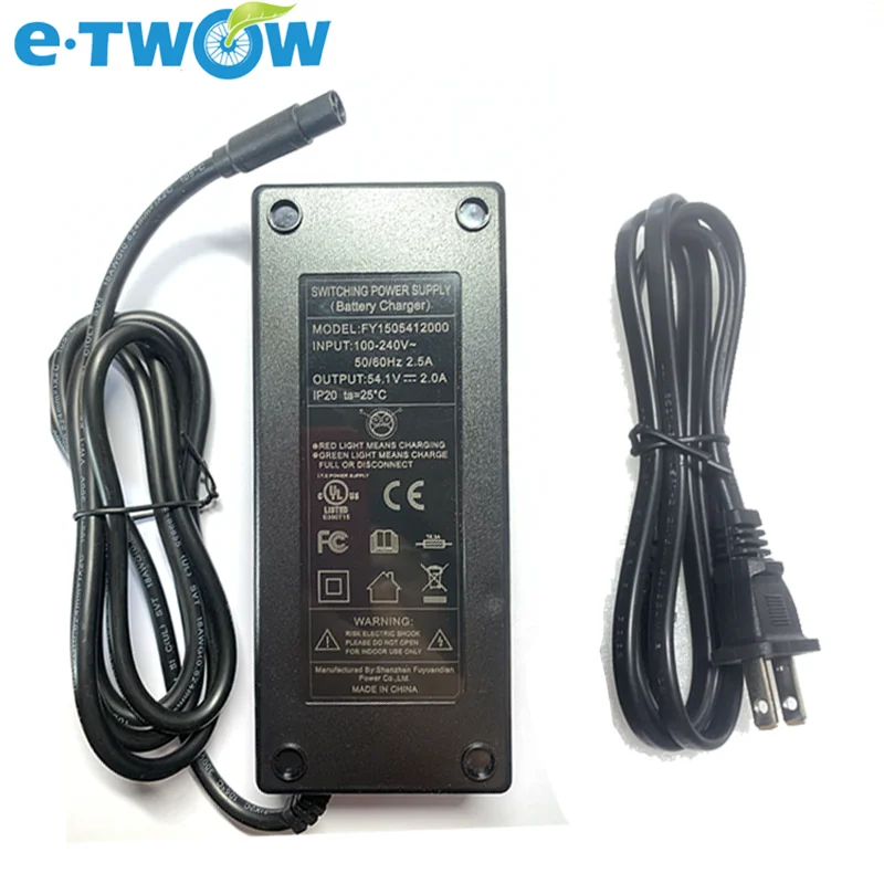 Original ETWOW GT Sport 48V Charger Output 54.1V 2.0A for E-TWOW Electric Scooter