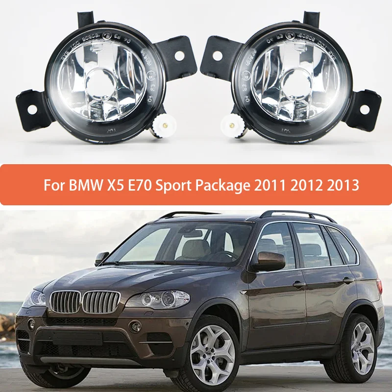 Car Front Bumper Fog Light Fog Lamp Without Lamp For BMW X5 E70 Sport Package 2011 2012 2013 63177224643 63177224644