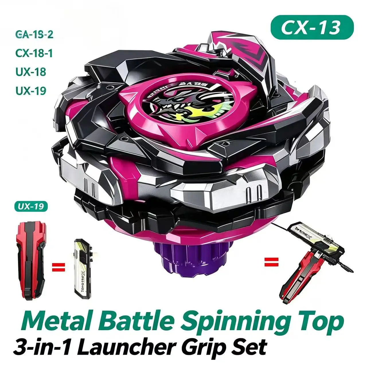Spinning Top Battling Toys CX Entire Series UX19 UX18 CX13-1 CX13-2 CX18-1 CX00 CX001 CX002 CX11 CX12 CX07 with Transmitter Gift