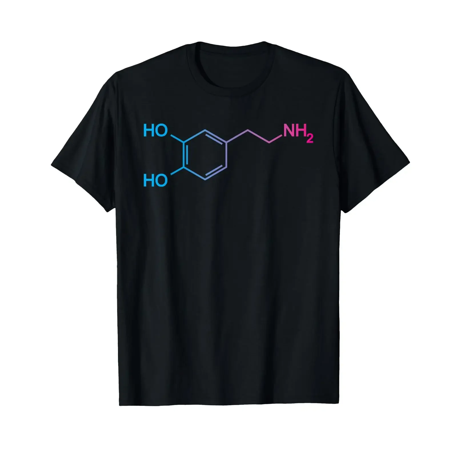Dopamine Molecule Happiness Biologist T Shirt vintage Washed designer clothes Stylish Stretched Casual Breathable fashion