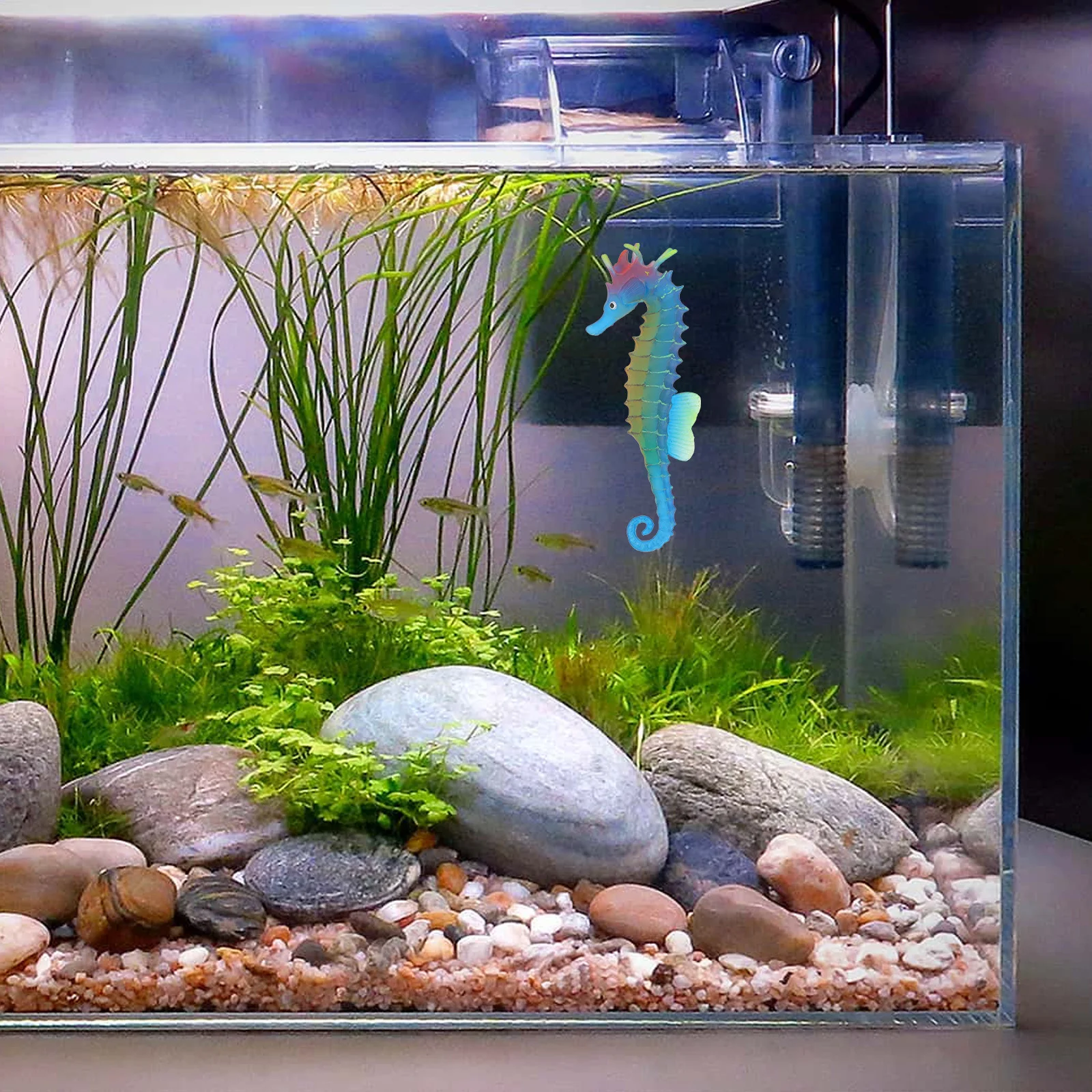 

Simulation Seahorse Decoration Artificial Sea Animal For Fish Tank Aquarium Home Office Party Compact Ornament