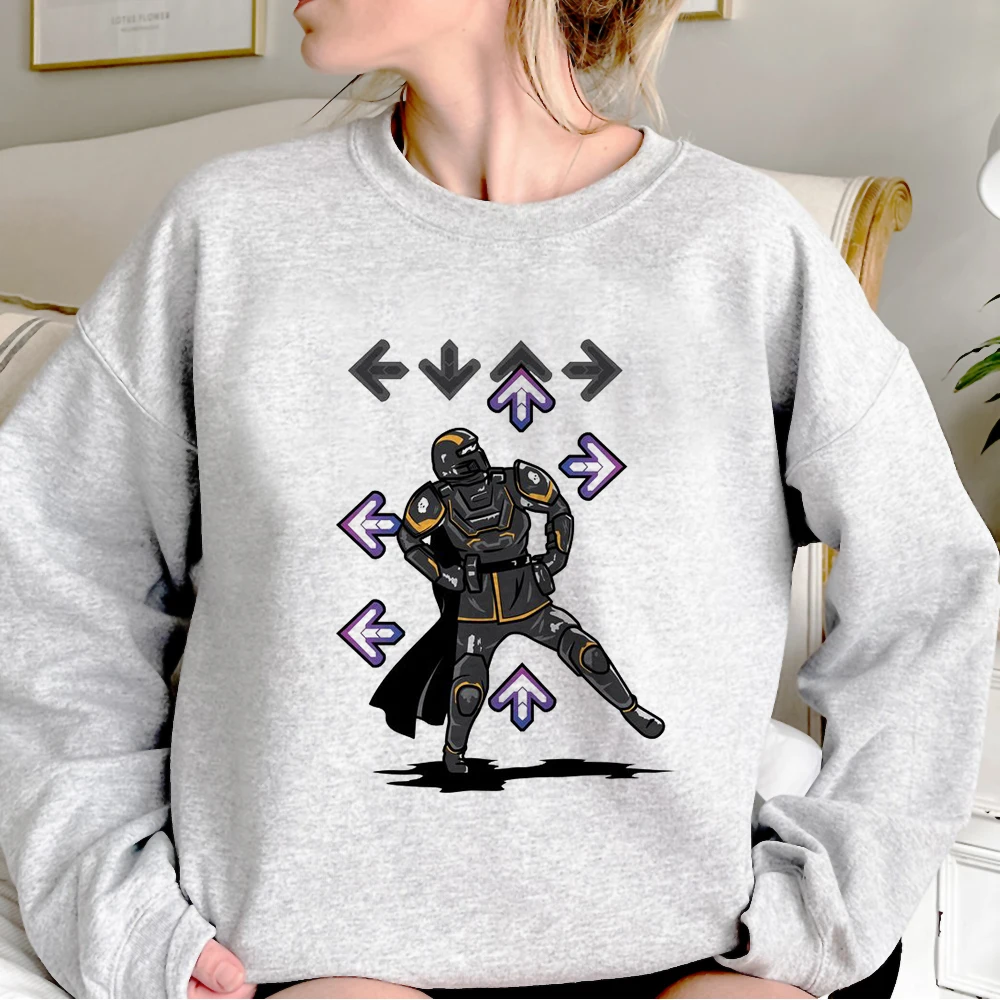 Helldivers 2 hoodie pattern anime winter comfortable printed design Japanese female hoddie youthful Y2K pattern comic