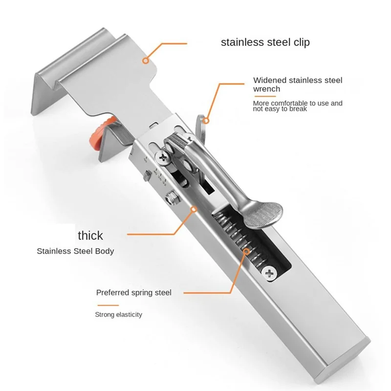 Hot Selling-Adjustable Drawer Fixing Clamp, Universal Drawer Panel Front Installation Clamps Fixing Clips With Replaceable Clip,