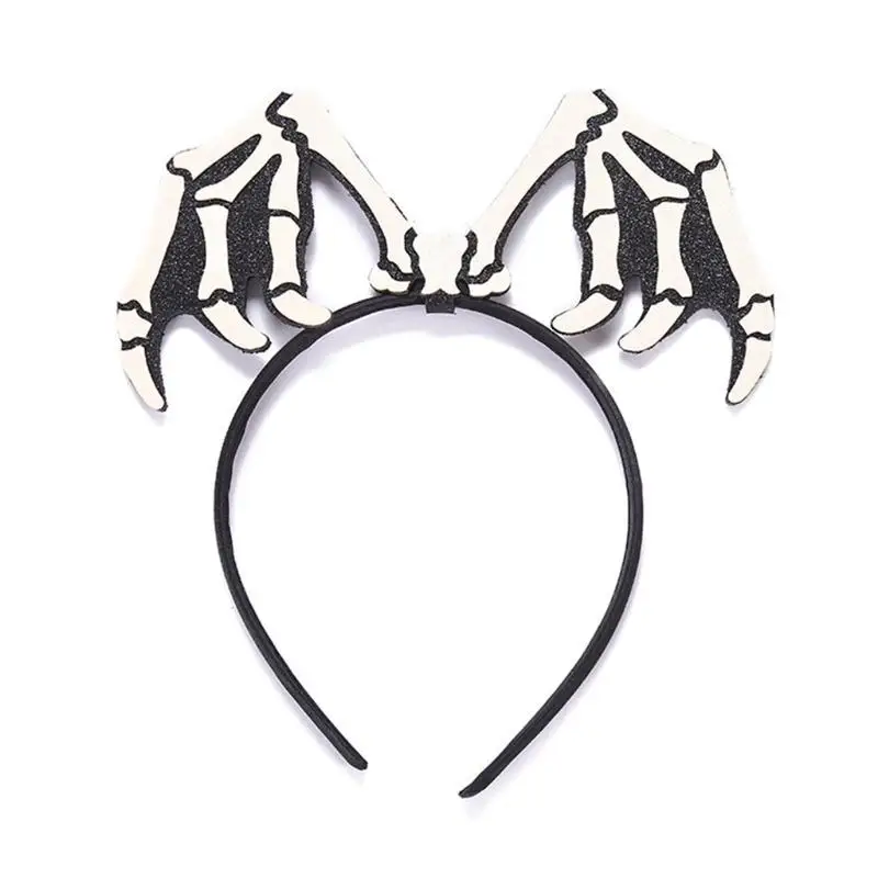 39BD Spinnenförmiges Stirnband, Halloween-Mädchen-Kostüm, Kopfbedeckung, Morgenwasch-Stirnband – Detail 2
