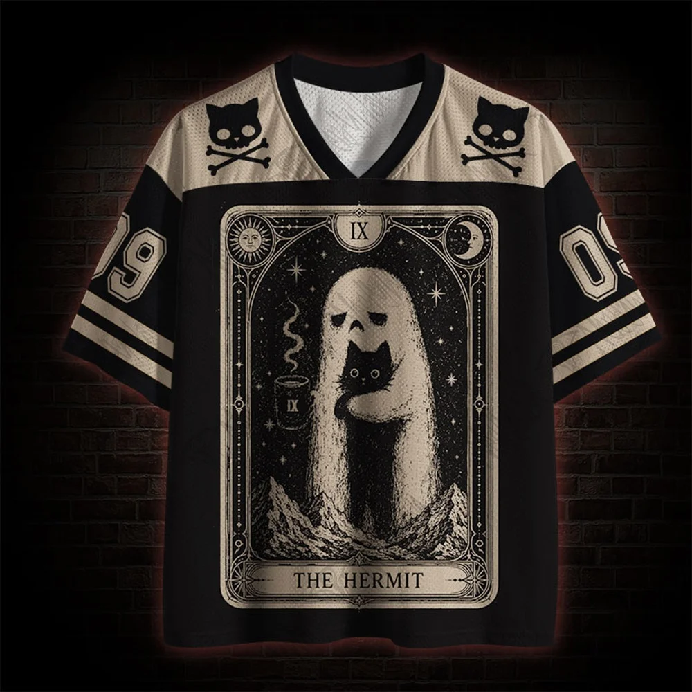 2026 New Nordic Mythical Theme Sports Fashion Short Sleeve V-neck Street View Clothing Mythical Fan Gifts T-shirt   Halloween