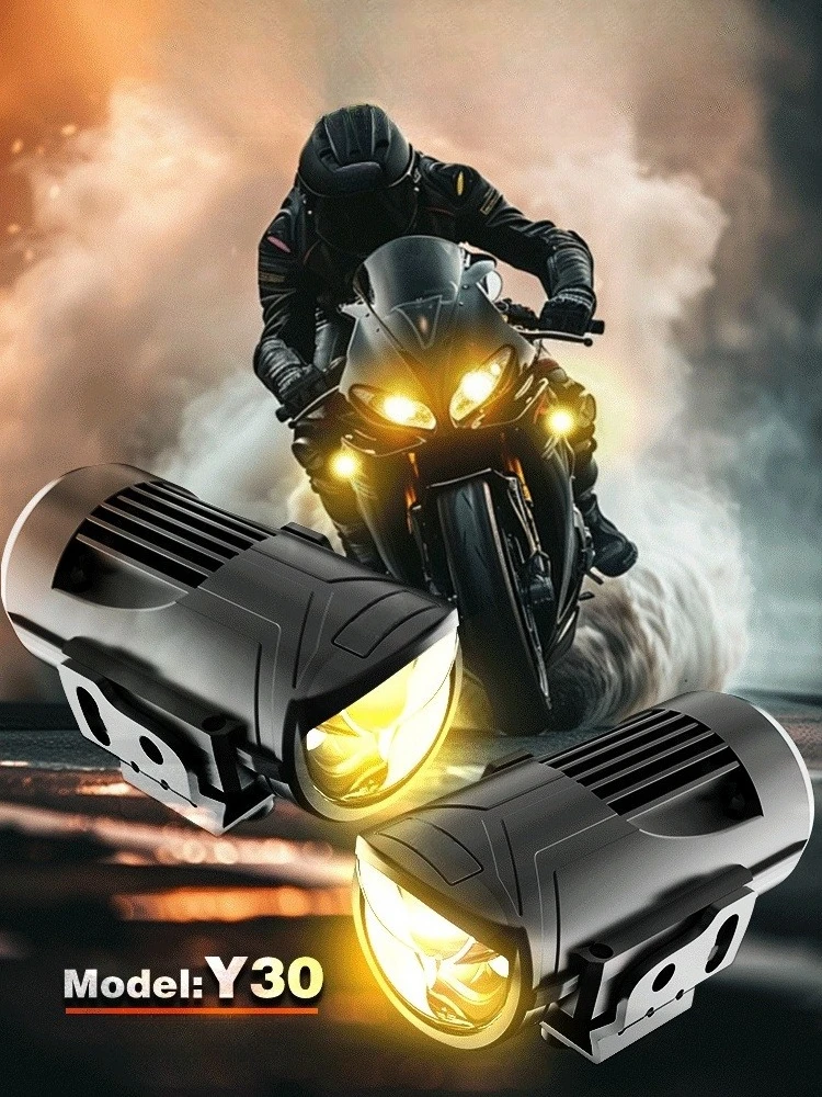 

Universal Motorcycle Spotlight Y30 High Brightness Driving Light Motor Bike Led Auxiliary Spotlight Projector for R1200GS F800GS