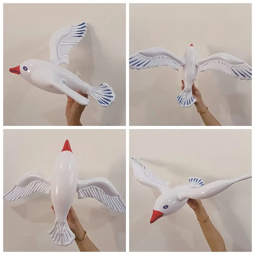 

Water Playing Red Mouth Inflatable Seagull Blow Up Decoration Sea Gull Balloon PVC Flying Sea Birds Balloons Party Decor