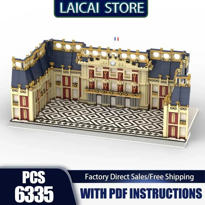 

City Building Model Moc Building Blocks Versailles Palace Model Technology Bricks Assembly Holiday Construstion Gifts Set Toy