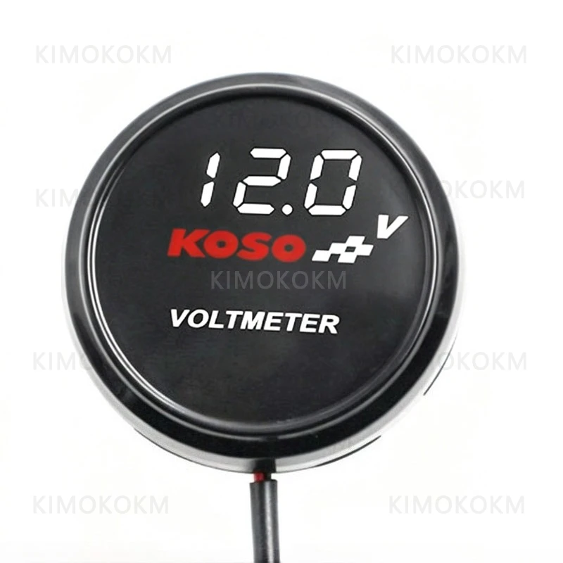 LED Round Voltmeter For 10-150v Electric Vehicles Motorcycles Modified Display Table Universal Electric Motorcycle Accessories