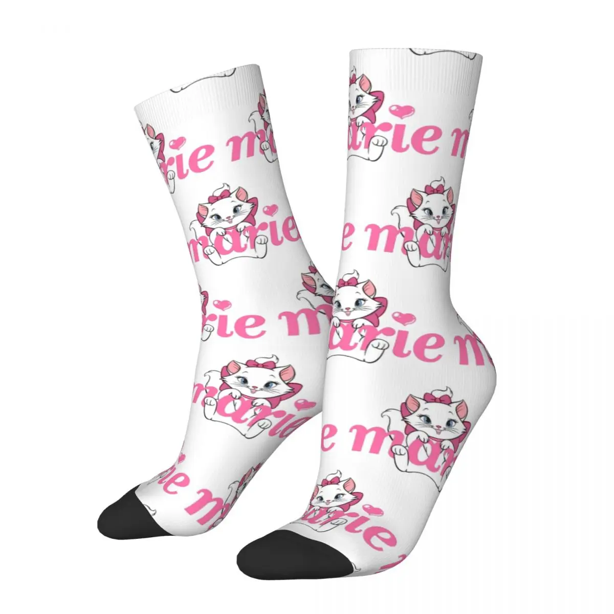 

Autumn Winter Colorful Women Men Marie Cat Cute Cats Socks Sweat Absorbing Crew Socks