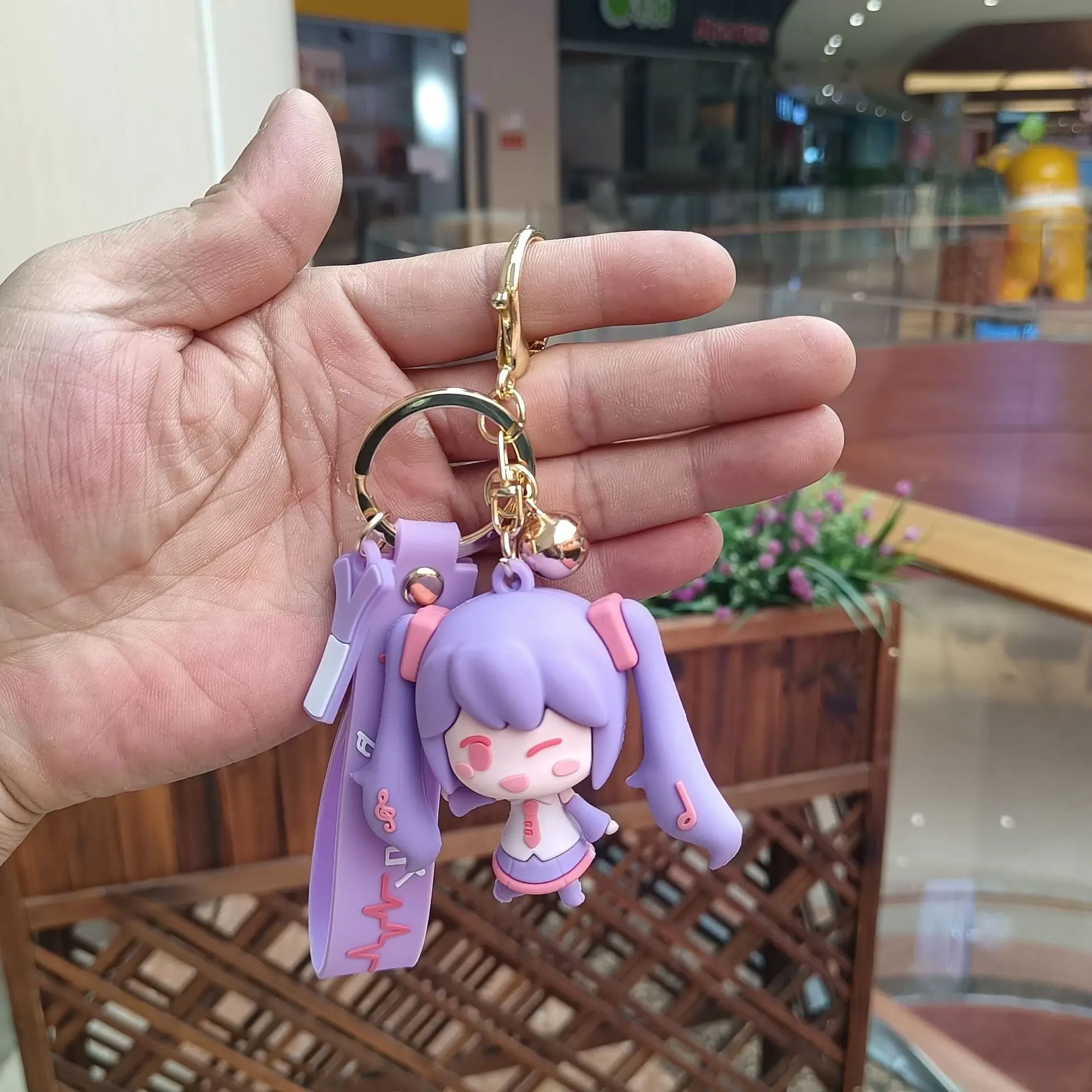 1 قطعة ل هاتسون ميكو المفاتيح أنيمي الشكل المدرسية قلادة سيارة كيرينغ الحلي حقيبة بنقوش كرتونية سحر