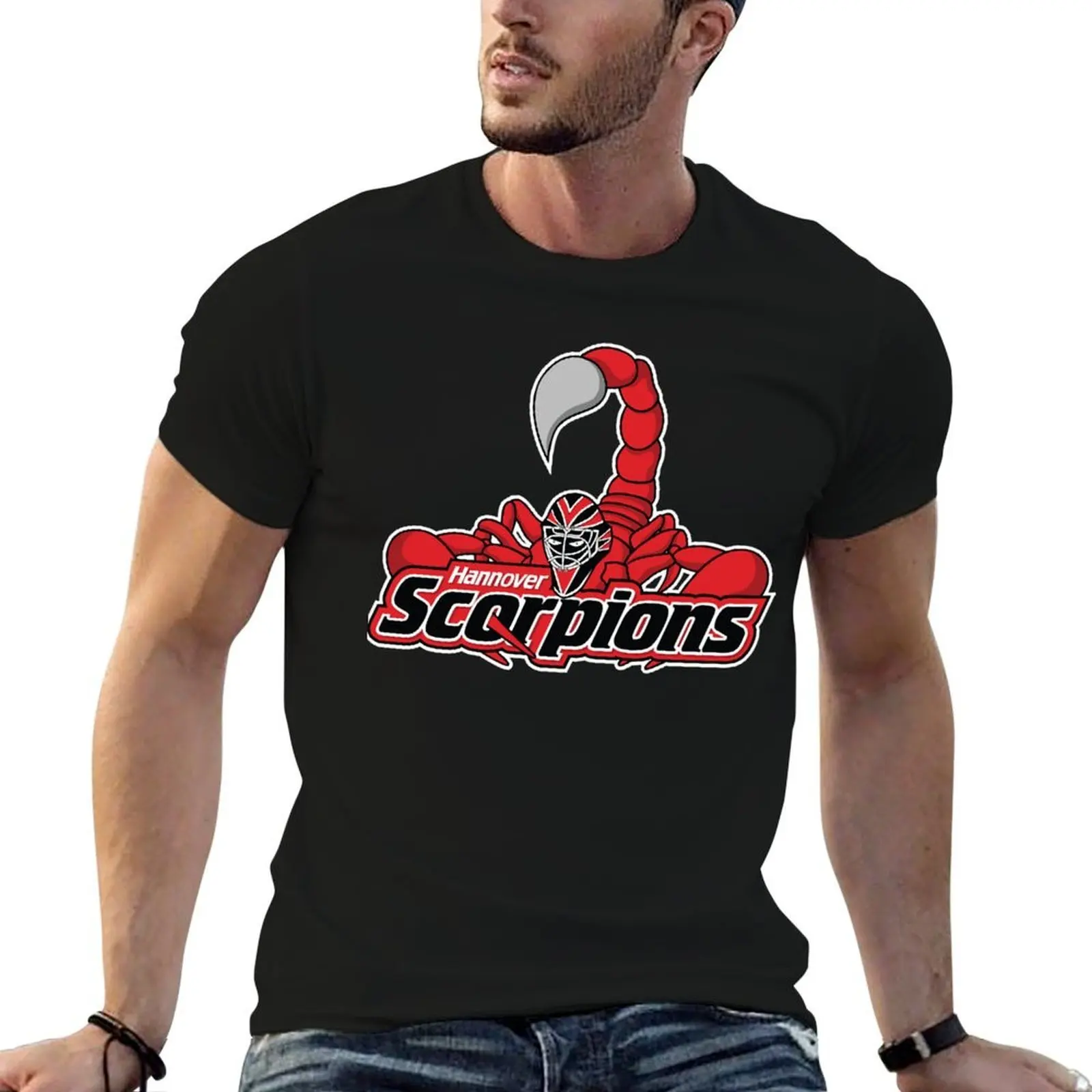 

Hannover Scorpions T-Shirt t shirts for man graphic tees man t shirt luxury funny t shirts cotton T-shirt