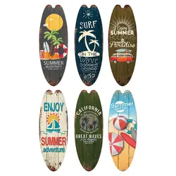 Surfboard Wooden Hanging Sign Ocean Decor Summer Decor Outdoor Decor Summer Theme Wall Decor Beach Signs for Home Cafe Bar Decor