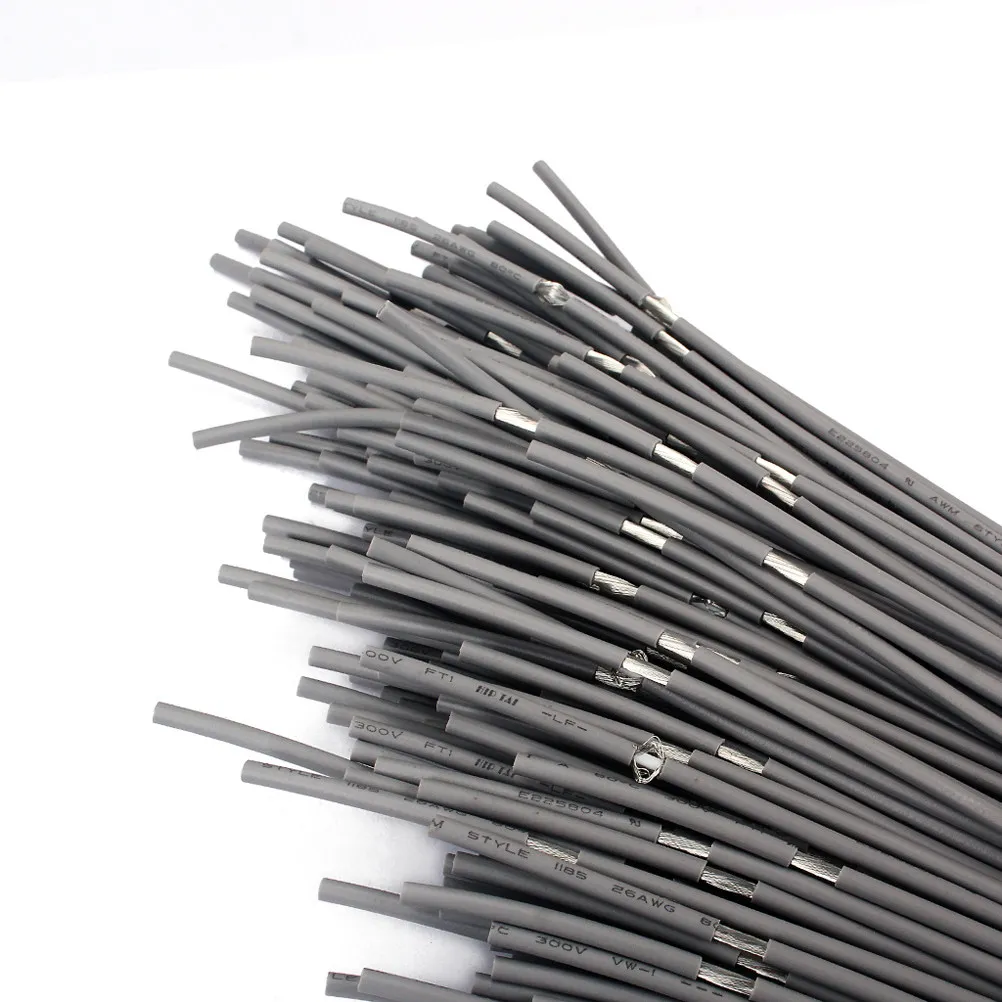 20Pcs Shielded Guitar Circuit Wire Gray PVC Insulated Reduce Noise Durable Tinned Copper Wire for Guitar Wiring