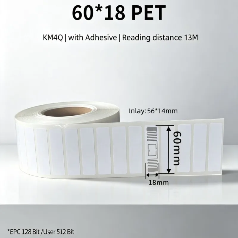1000Pieces Passive UHF RFID 860-960MHZ Waterproof KM4Q Chip for Inventory Management