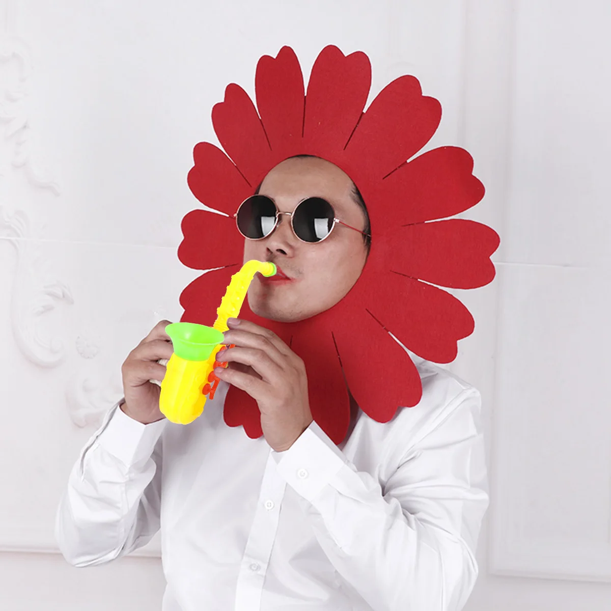 

6Pcs Saxophone Trumpet Plastic Musical Props Kids Party Cheer Loudspeaker for Intellectual Development Color Recognition