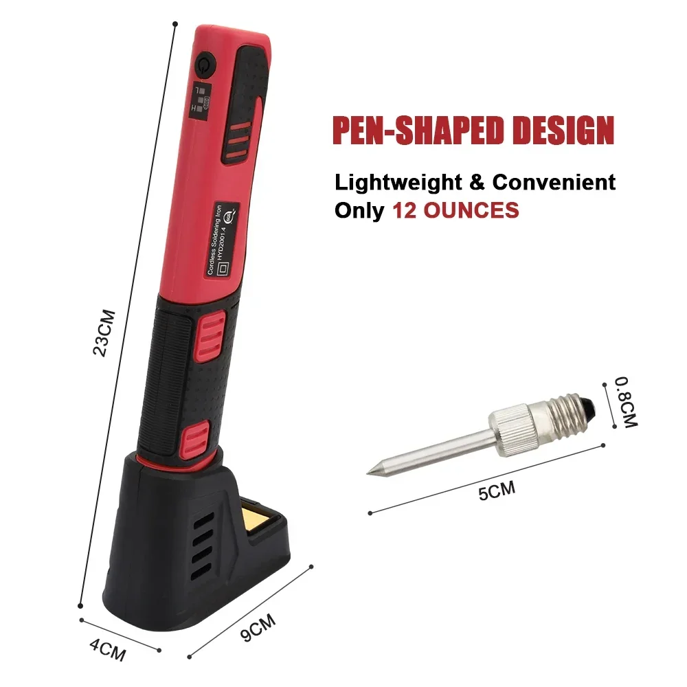 Cordless Soldering Iron 1800mAh Rechargeable Soldering Tool Professional Portable Welding Tool Electronic Soldering Kit