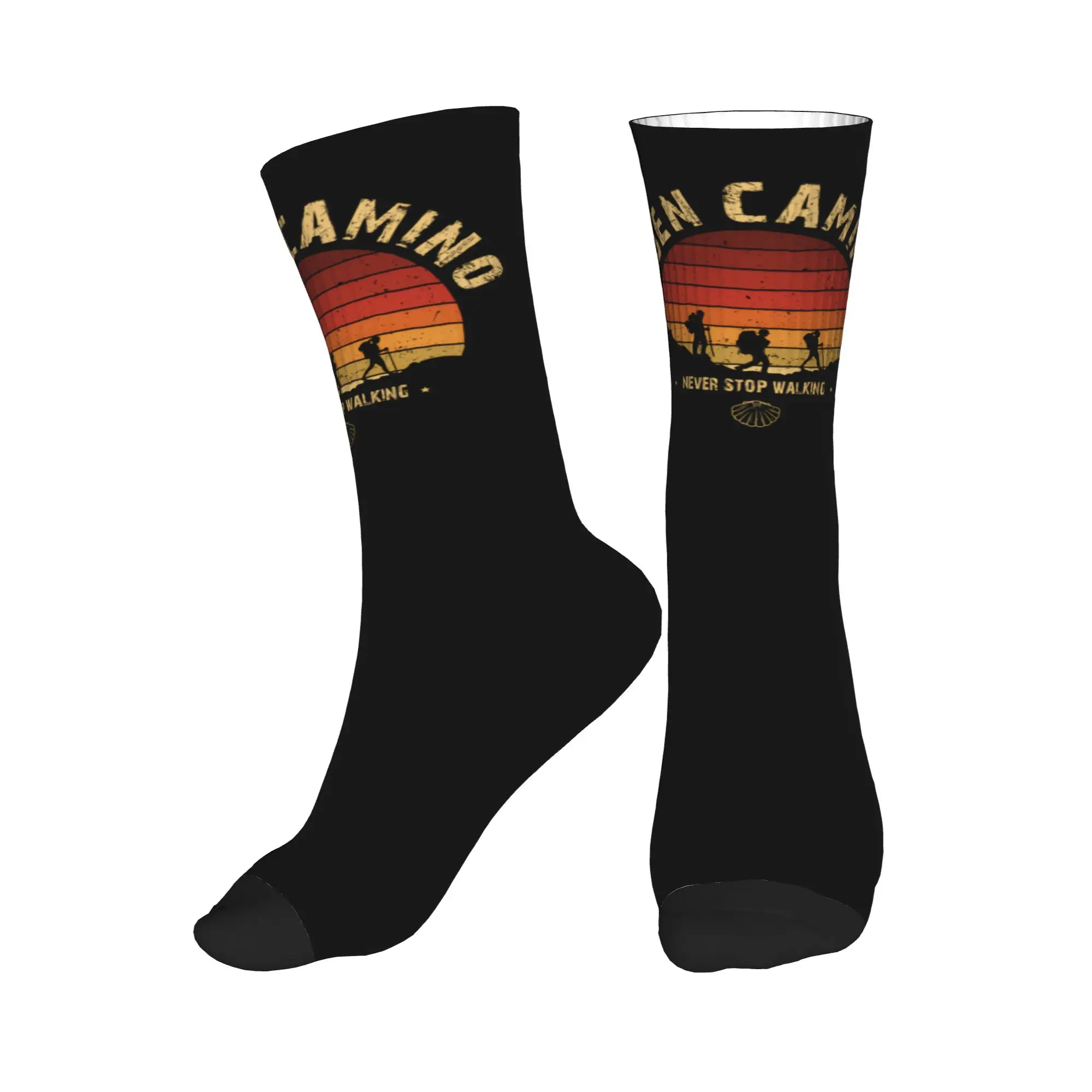 

Buen Camino de Santiago Dress Socks Men Women Warm Fashion Crew Socks