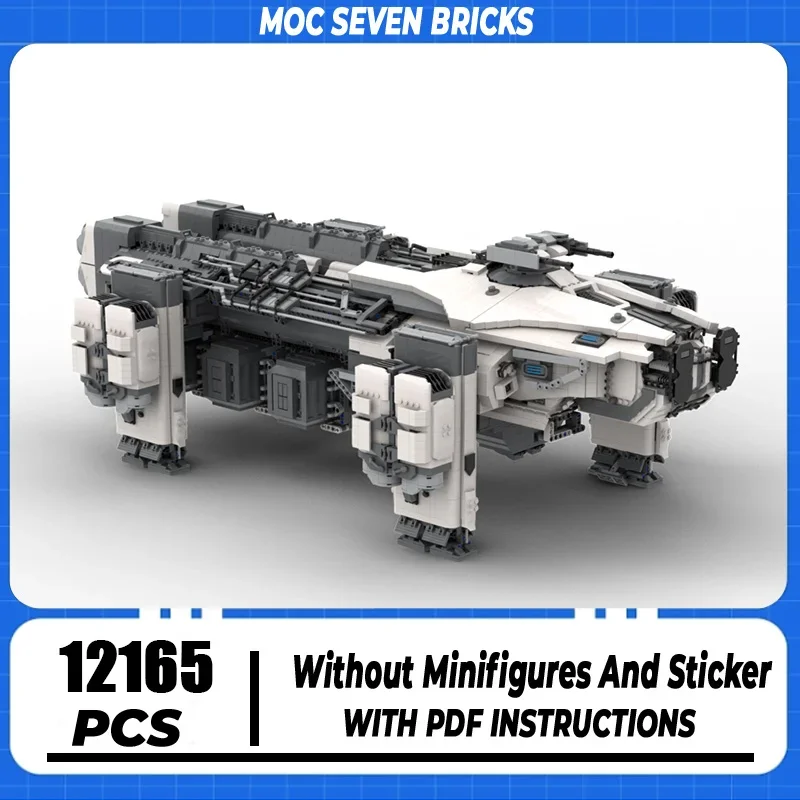 Famous Games Star Citizener Moc Building Blocks UCS Polar Paint Argo Raft Model Technology Bricks Space Ship DIY Assembly Toys