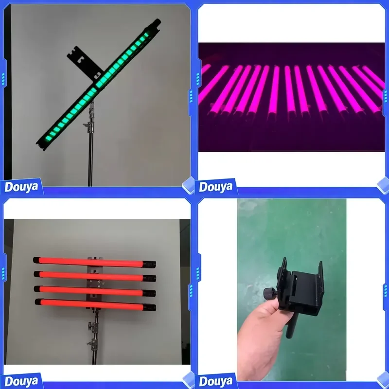 Professional Shooting Equipment 6ft DMX512 Wifi Video Camera Audio Film Studio Rechargeable RGB Tube Led Photography Light