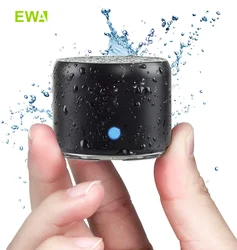 Mini altavoz Bluetooth EWA A106 Pro con radiador de graves personalizado, resistente al agua IPX7, altavoces súper portátiles, estuche de viaje empaquetado